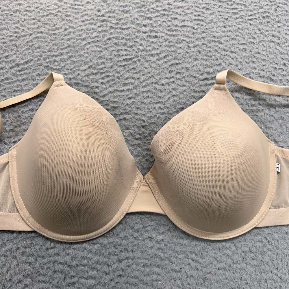 French Connection Bra 38D T-Shirt Bra  Mesh Over Lace